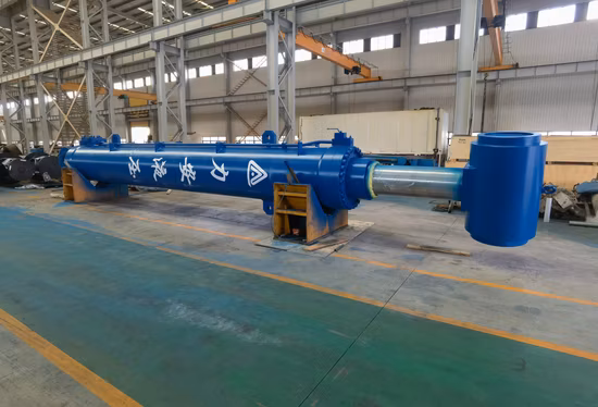 Rostfreier großer hydraulischer Hebezylinder für Schiffs- und Staudammtore mit Sensoren